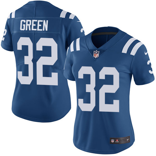 Indianapolis Colts #32 Limited T.J. Green Royal Blue Nike NFL Home Women Vapor Untouchable jerseys->indianapolis colts->NFL Jersey